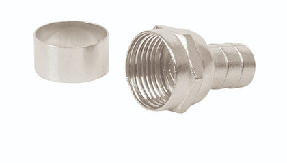 Volteck COCO-6C Conector coaxial RG 6 tipo campana,bolsa 4 pzas