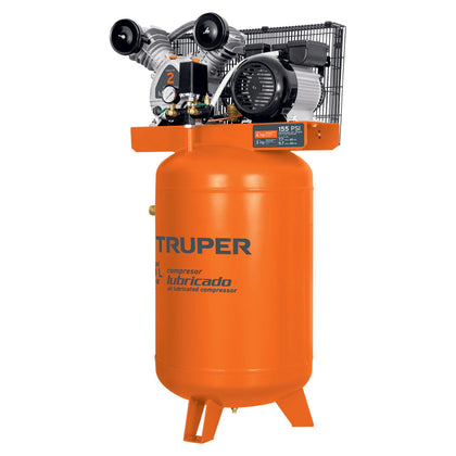 Truper COMP-120LV Compresor vertical 120 L, 4 HP (potencia máxima ), 220 V