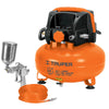 Truper COMP-KIT24S Kit comp libre de aceite 24 L, 2-2/3 HP, PIPI-420 y manguera