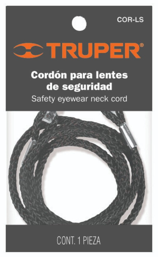 Truper COR-LS Cordón para lentes de seguridad, ajustable