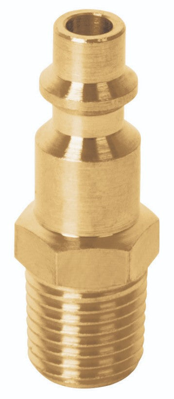 Truper CORAL-MA-1/4 Conector rápido, tipo M, niquelado, cuerda 1/4 NPT, macho
