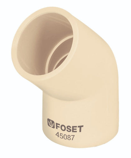 Foset CPVC-862 Codo 45º de CPVC, 3/4'