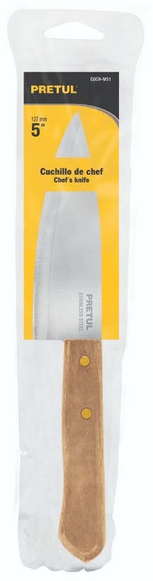 Pretul CUCH-M51 Cuchillo de chef, mango madera, 5'
