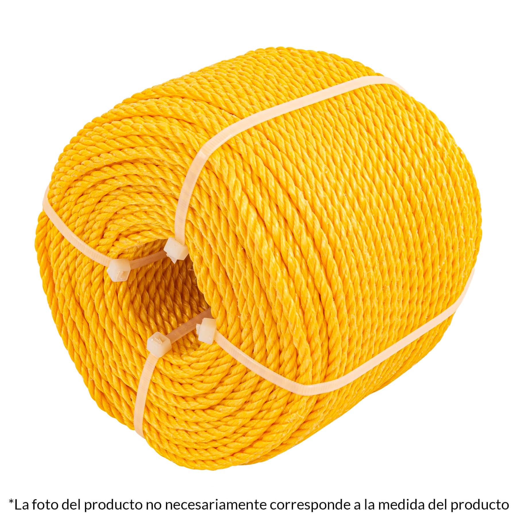 Fiero CUE-041K Kilo de cuerda torcida de polipropileno amarilla de 4 mm
