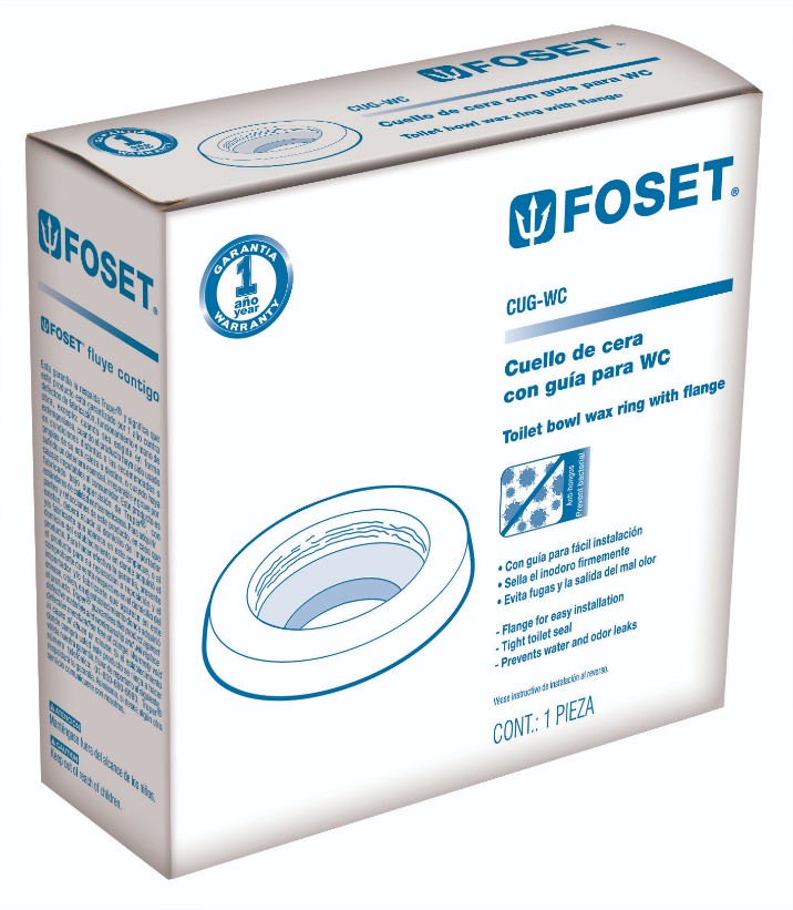 Foset CUG-WC Cuello de cera con guía para WC, 170 g