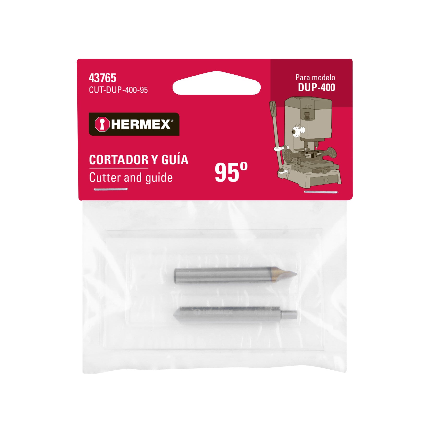 Hermex CUT-DUP-400-95 Cortador y guia para DUP-400 95 mm