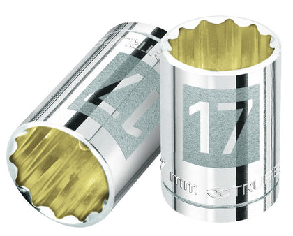 Truper D-1217-EM Dado de 12 puntas, cuadro 1/2' de 17mm