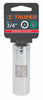 Truper D-1224-HL Dado de 6 puntas, largo, cuadro 1/2' de 3/4'