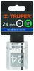 Truper D-1224-M Dado de 6 puntas, cuadro 1/2' de 24mm