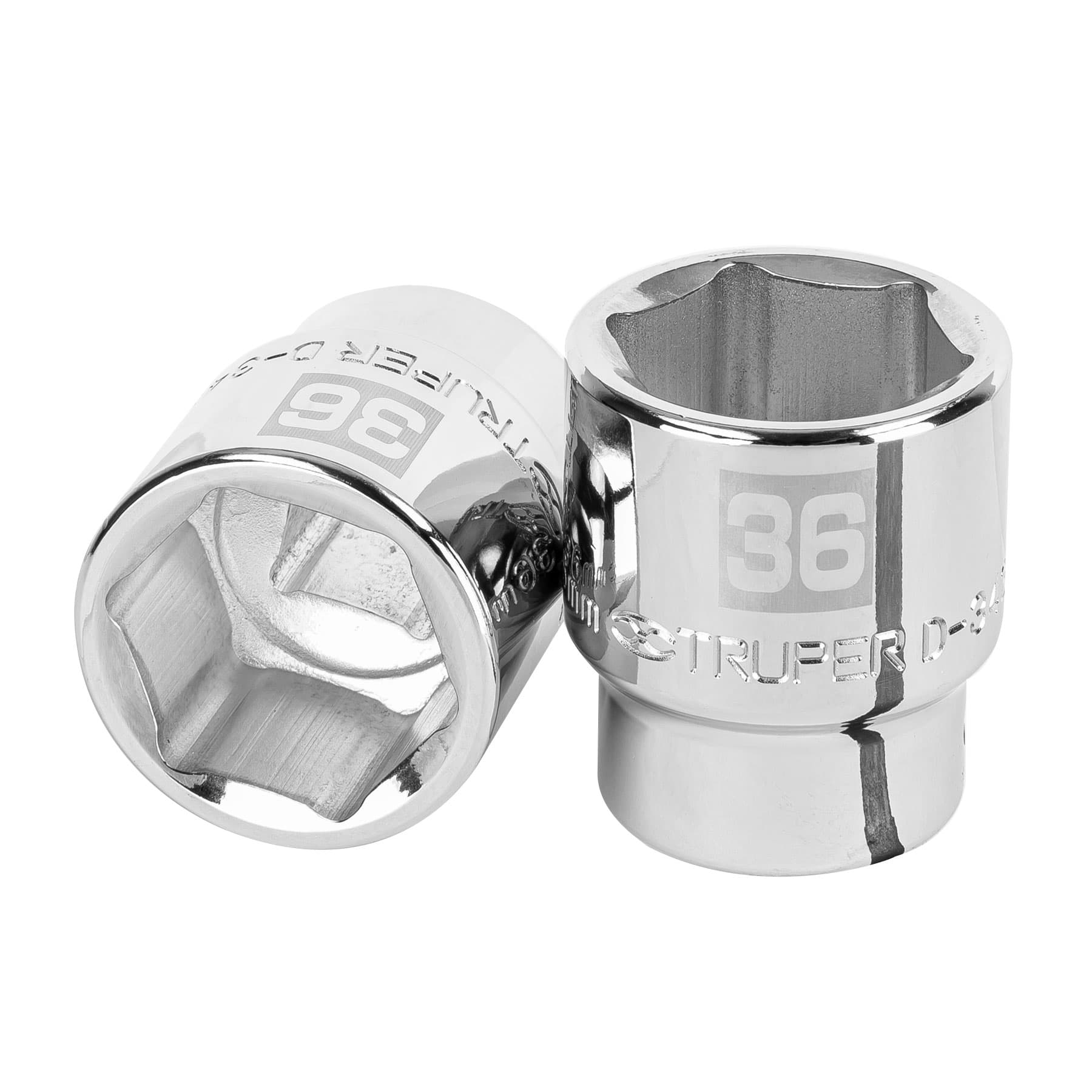 Truper D-3436-M Dado de 6 puntas, cuadro 3/4' de 36mm
