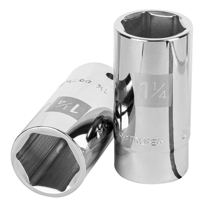 Truper D-3440-HL Dado largo de 1-1/4', 6 puntas, cuadro 3/4'