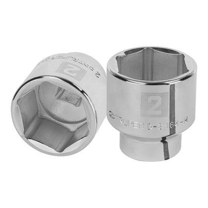 Truper D-3464-H Dado de 2', 6 puntas, cuadro 3/4'