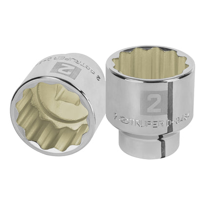 Truper D-3464 Dado de 12 puntas, cuadro 3/4' de 2'