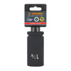 Truper D-7518-L Dado largo de impacto de 1-1/8', 6 puntas, cuadro 3/4'