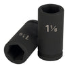 Truper D-7518-L Dado largo de impacto de 1-1/8', 6 puntas, cuadro 3/4'