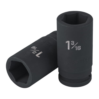 Truper D-7519-L Dado largo de impacto de 1-3/16', 6 puntas, cuadro 3/4'
