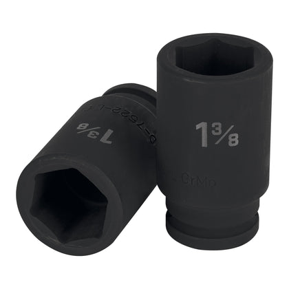 Truper D-7522-L Dado largo de impacto de 1-3/8', 6 puntas, cuadro 3/4'