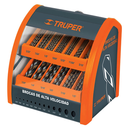 Truper DESP-BAV-CH-C Despachador 13 compartimentos para brocas HSS con producto