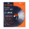 Truper DID-3140A Disco de diamante, 14' para asfalto