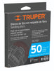 Truper DILF-724 Disco de lija de 7' con respaldo de fibra, grano 24