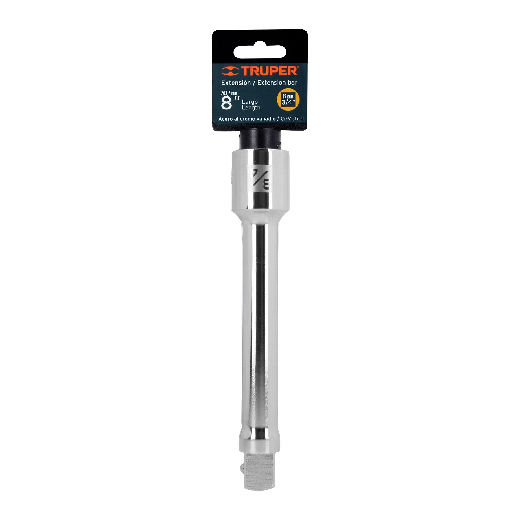 Truper E-5661 Extensión cuadro 3/4' para matraca, largo 8'