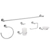 ELA-7000 Juego de accesorios para baño, 6 piezas, cromado, Element