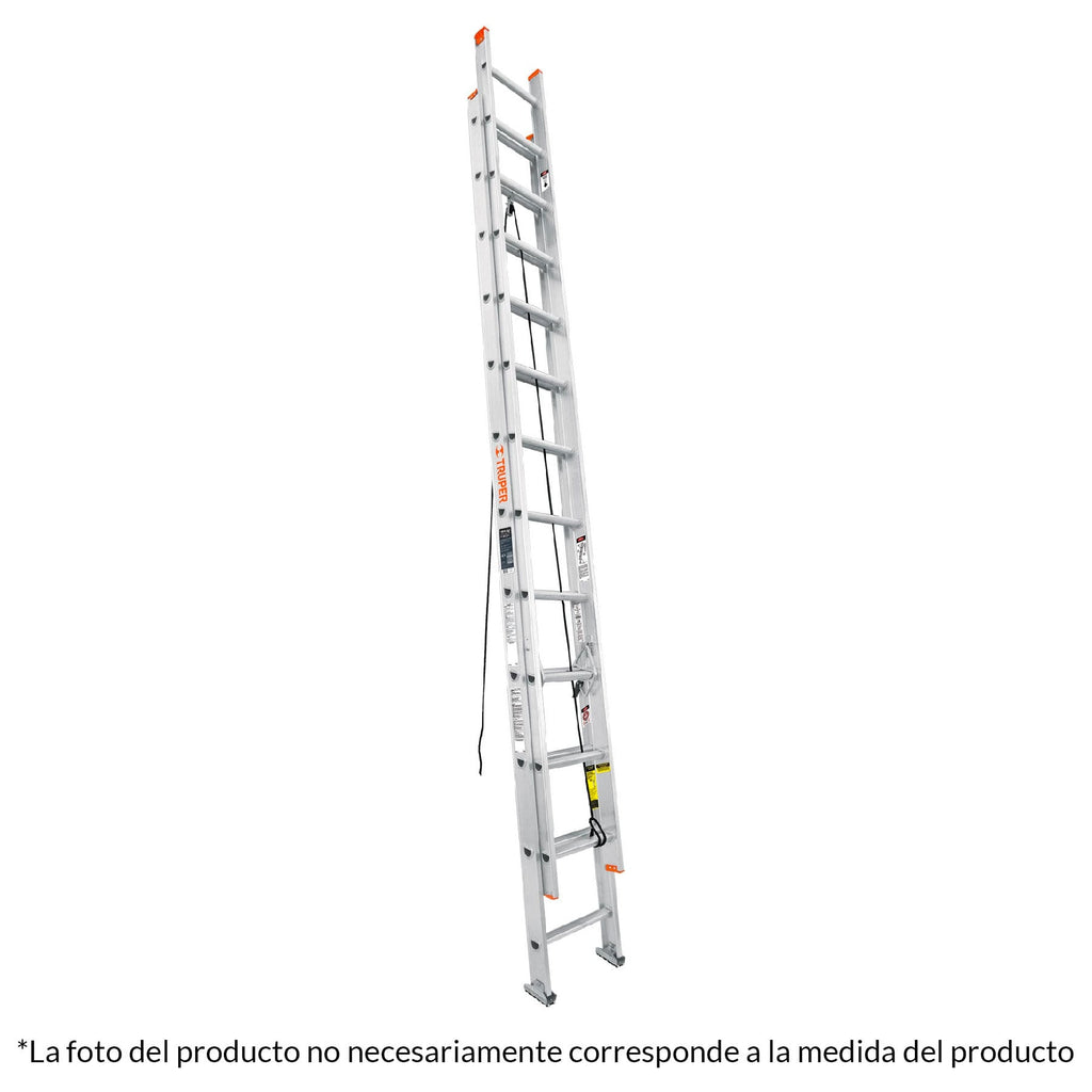 Truper ESE-220 Escalera de extensión tipo II 20 peldaños | Ferrenacional