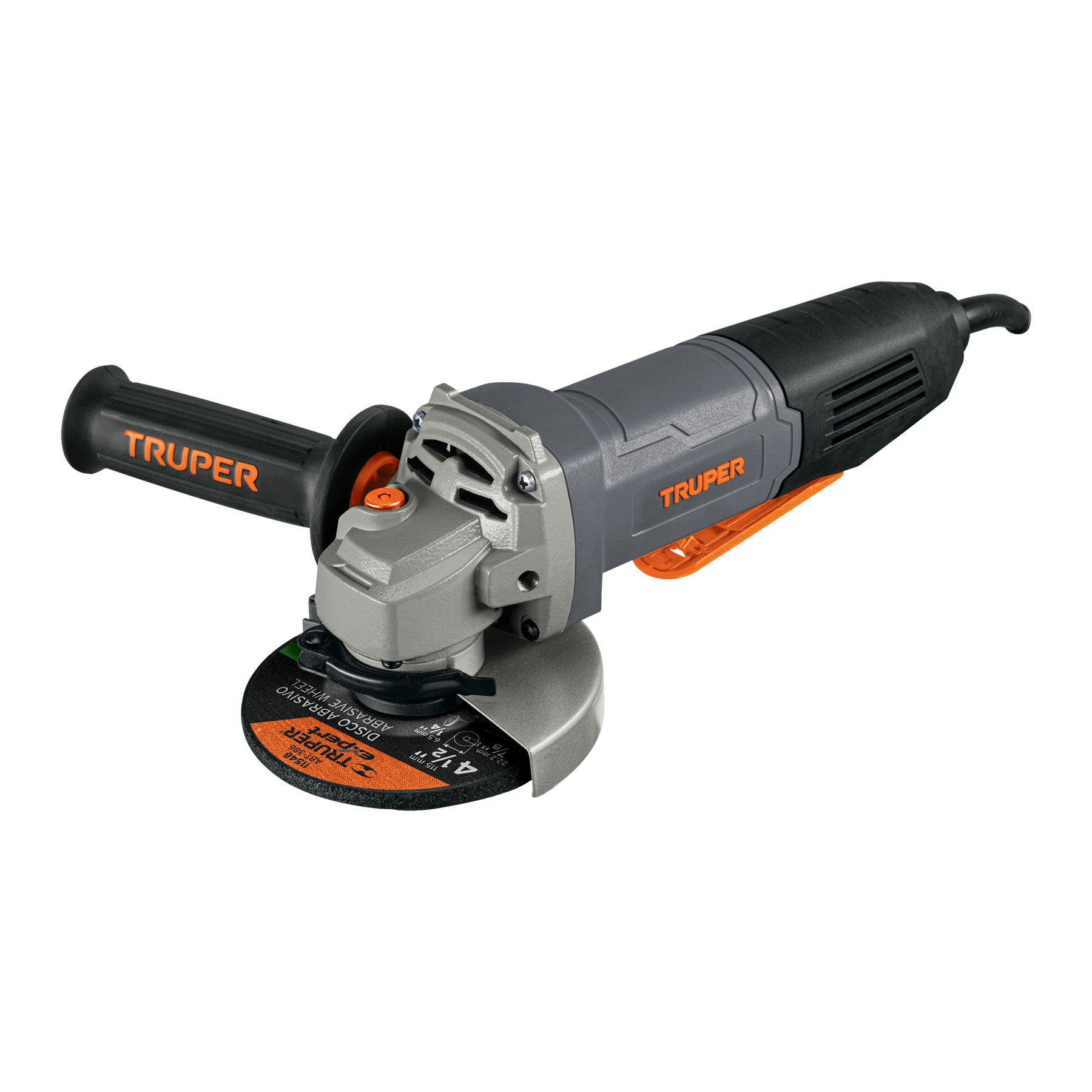 Truper ESMA-4580PN Esmeriladora interruptor de paleta 4-1/2", industrial, 850 W
