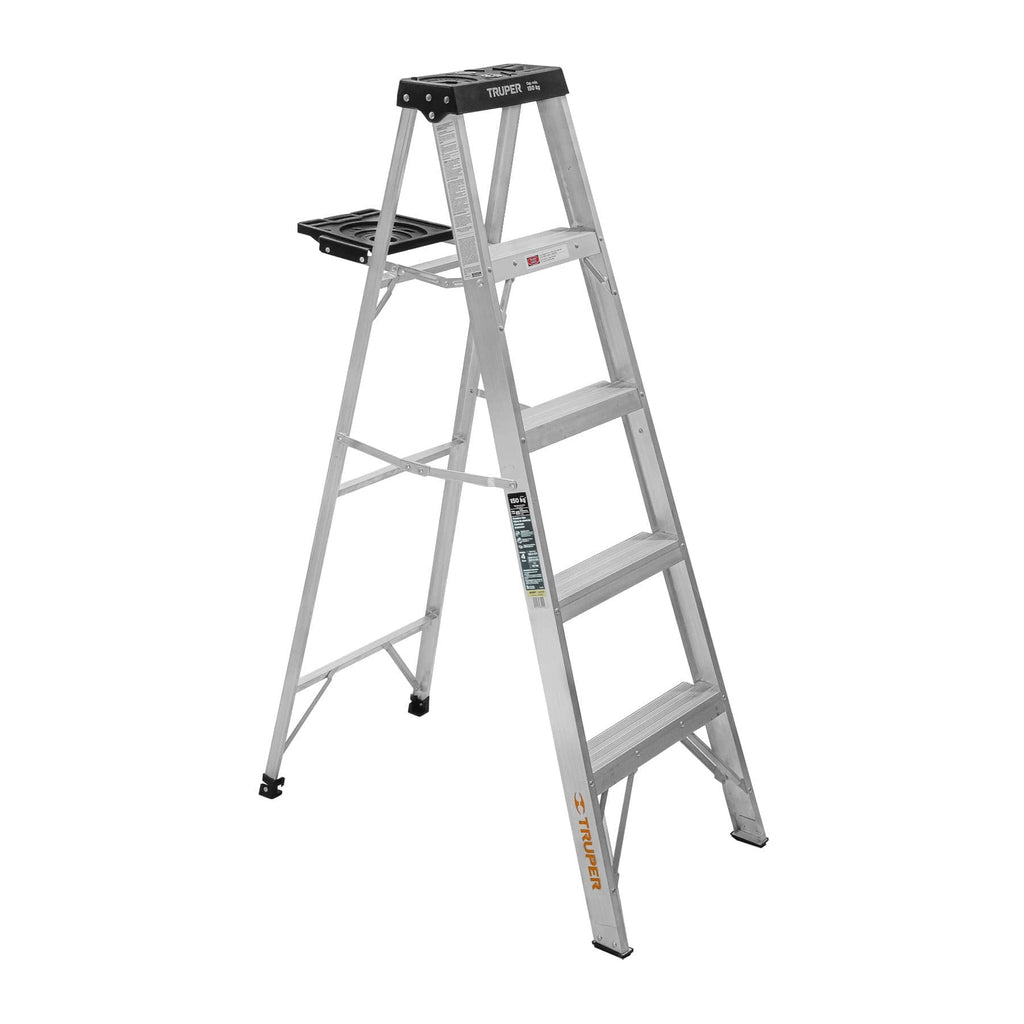 Truper EST-34 Escalera de tijera tipo III 4 escalones con bandeja | Ferrenacional