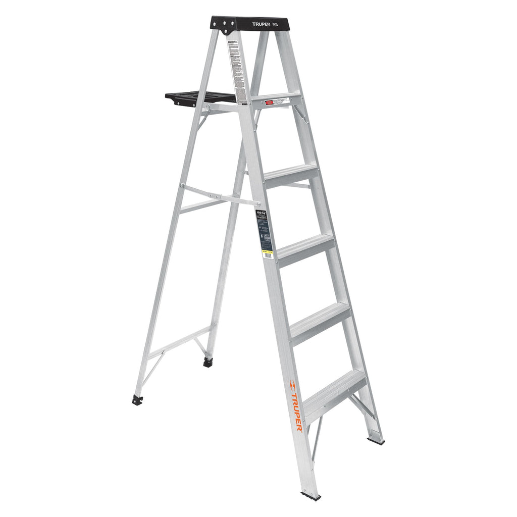 Escalera de Tijera de Aluminio 5 Peldaños - Truper EST-35
