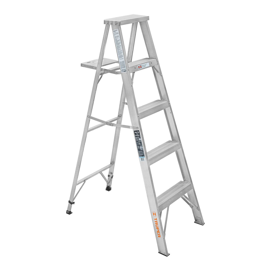 Truper ESTA-34 Escalera de tijera aluminio tipo III 4 peldaños | Ferrenacional