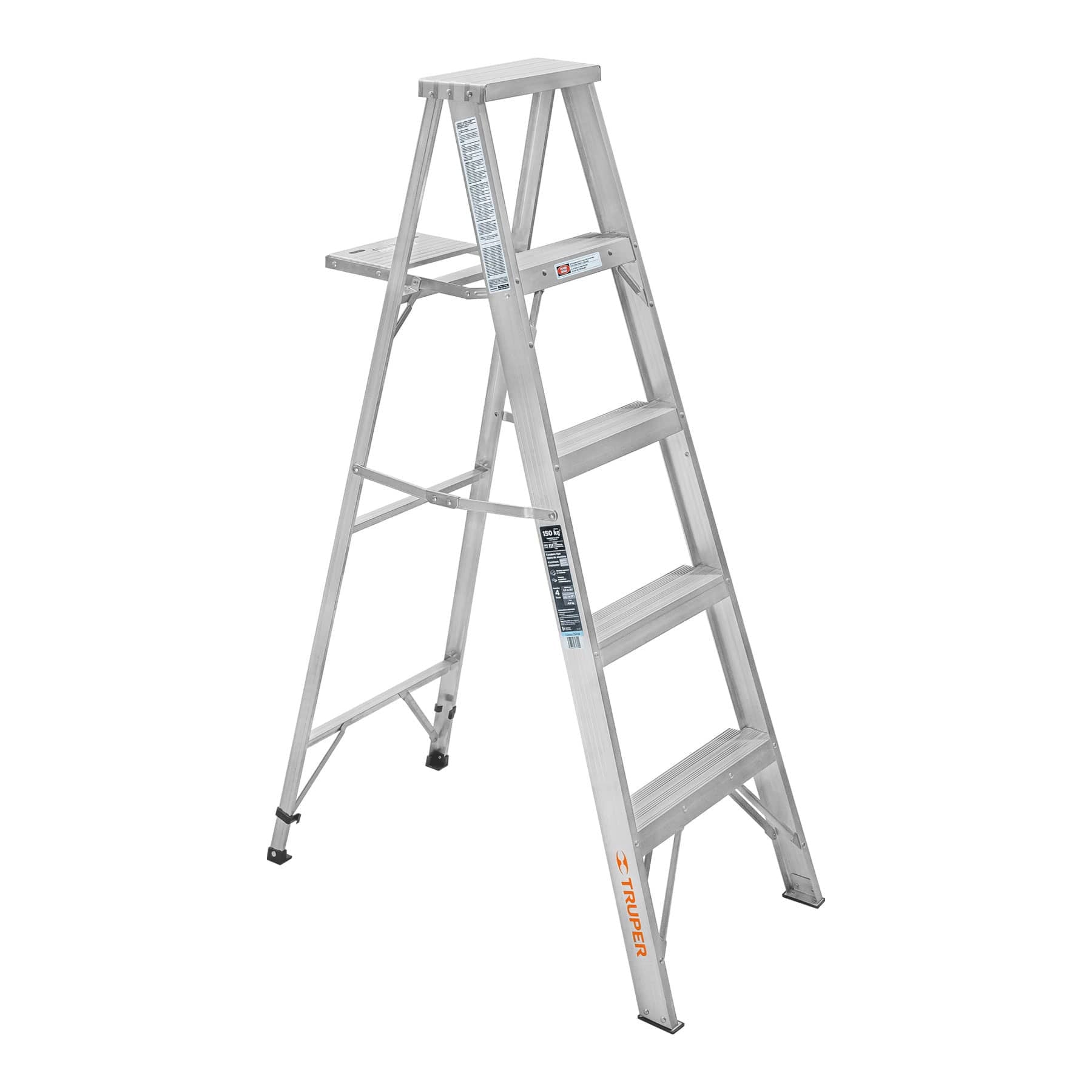 Truper ESTA-34 Escalera de tijera aluminio tipo III 4 peldaños | Ferrenacional
