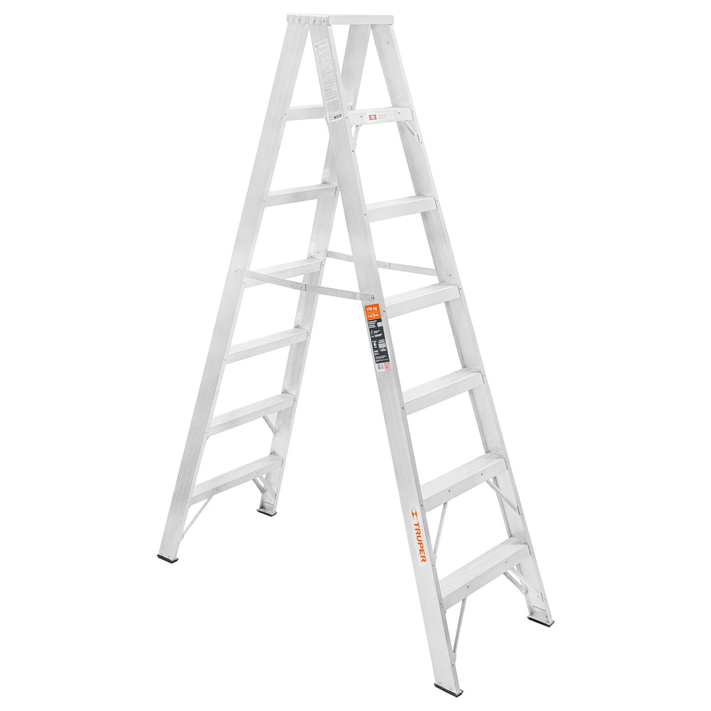 Truper ESTD-26 Escalera de tijera doble, tipo ll, 6 escalones | Ferrenacional