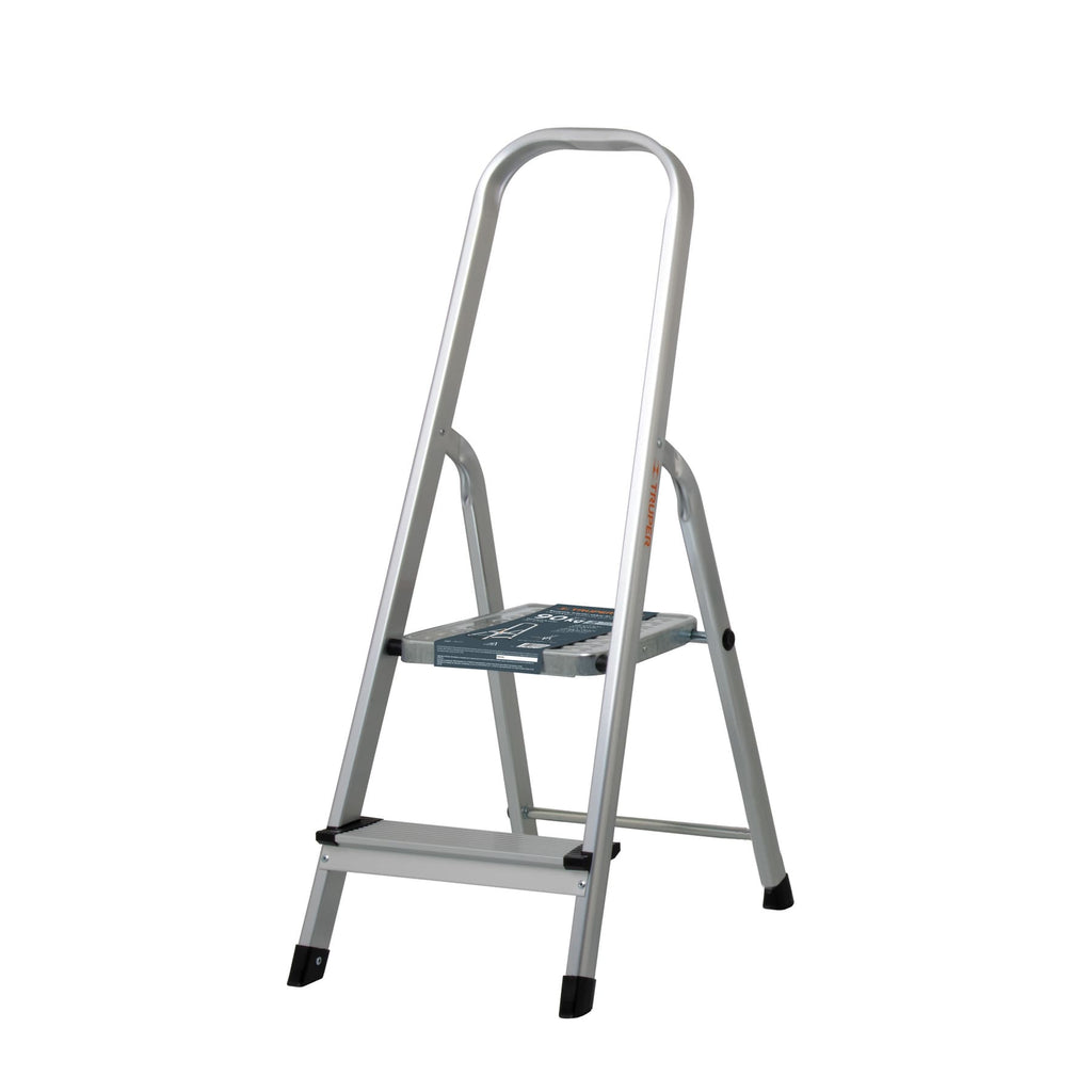 Truper ESTU-2A Escalera tubular plegable aluminio 2 peldaños | Ferrenacional
