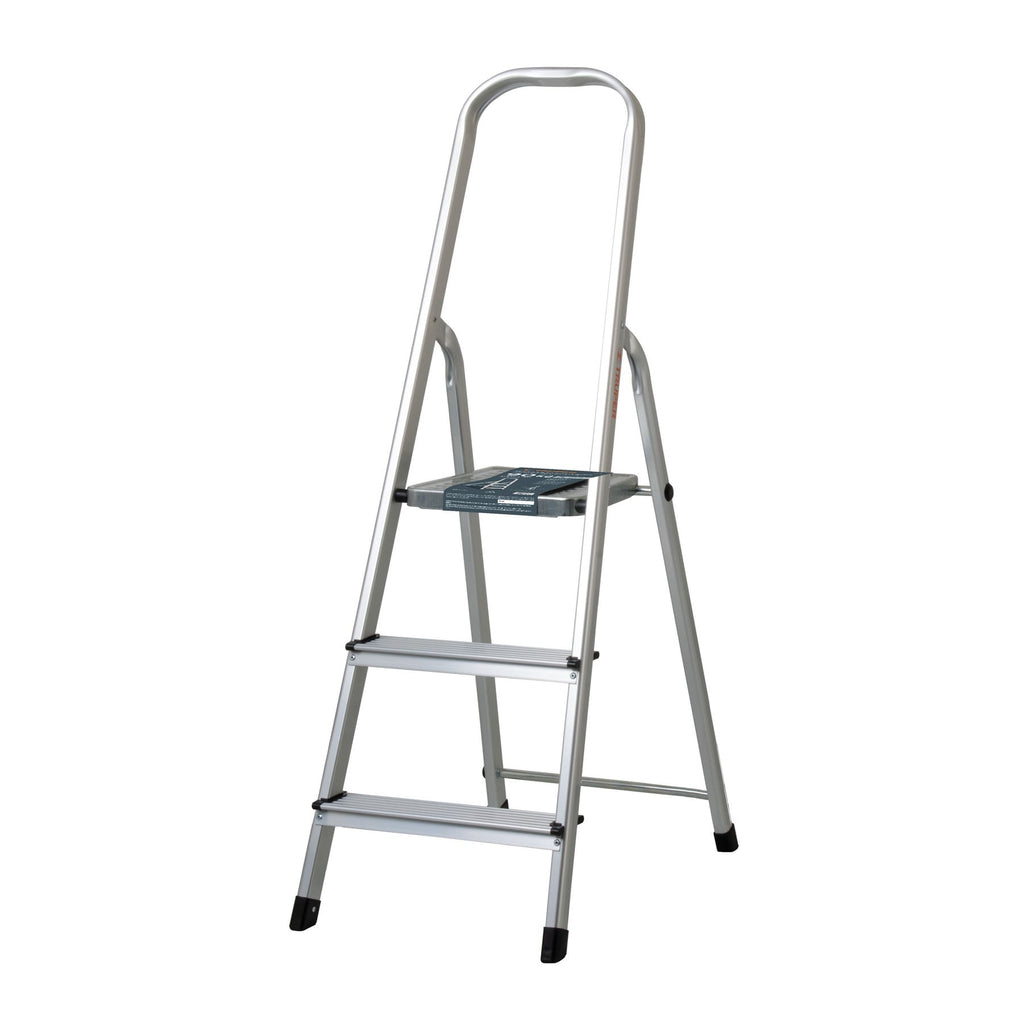 Truper ESTU-3A Escalera tubular plegable aluminio 3 peldaños | Ferrenacional