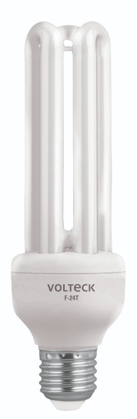 Volteck F-24T Lámpara 24 W, triple, luz día, T4, en blister, Volteck