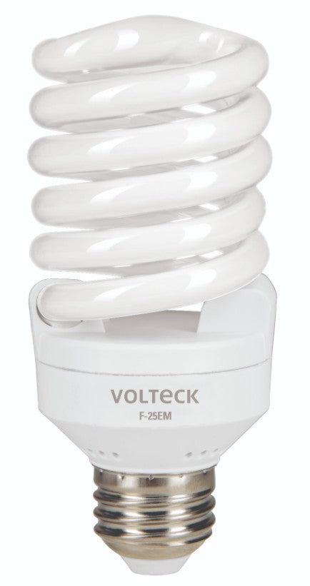 Volteck F-25EM Lámpara 25 W, espiral mini, luz día, T2, en blister, Volteck