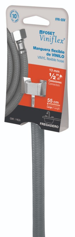 Foset FFR-55V Manguera de hule, 55 cm, vinilo, usos generales