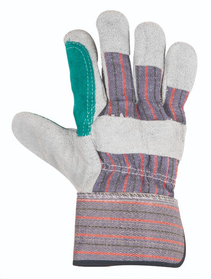 Pretul GU-215P Guantes de carnaza y loneta con refuerzo, unitalla, Pretul