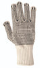 Pretul GU-425 Guantes de algodón con puntos de PVC en palma y dorso,Pretul