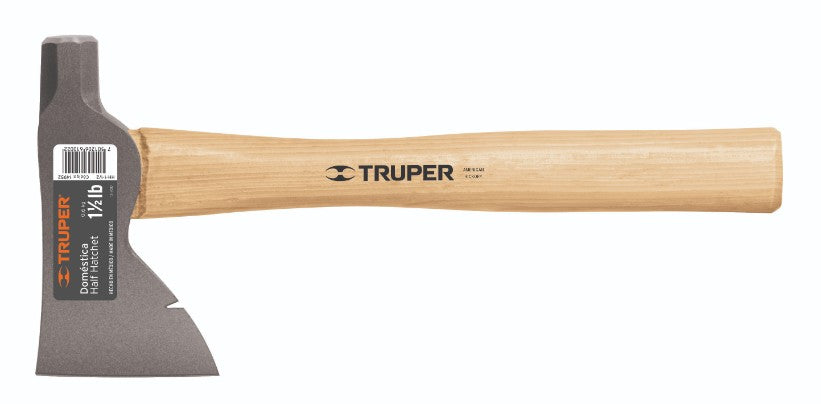 Truper HH-1-1/2 Hacha Doméstica, 1-1/2 lb, mango Hickory 14'