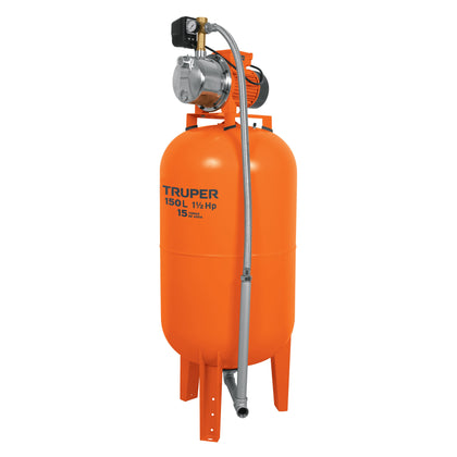 Truper HIDR-1-1/2X150 Bomba hidroneumática 1-1/2 HP, 150 litros