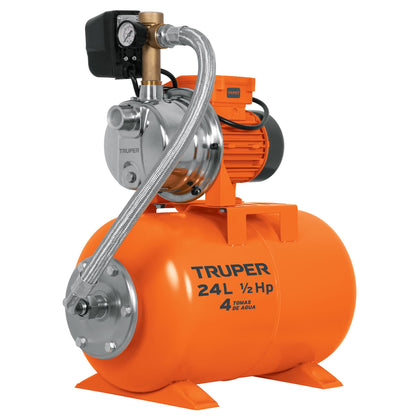 Truper HIDR-1/2X24 Bomba hidroneumática 1/2 HP, 24 litros