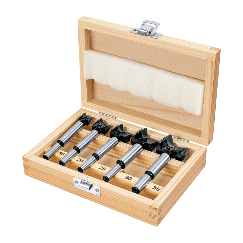 Truper JBFM-5 Juego de 5 brocas forstner para madera