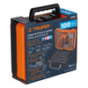 Truper JBPUN-100 Juego de 100 brocas y puntas en estuche plástico