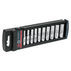Juego de 10 Dados Largos 1/4" (Std) - Truper JD-1/4X10LP