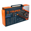 Truper JD-1/4X45M Juego de herramienta para mecánico, mm, 45 piezas
