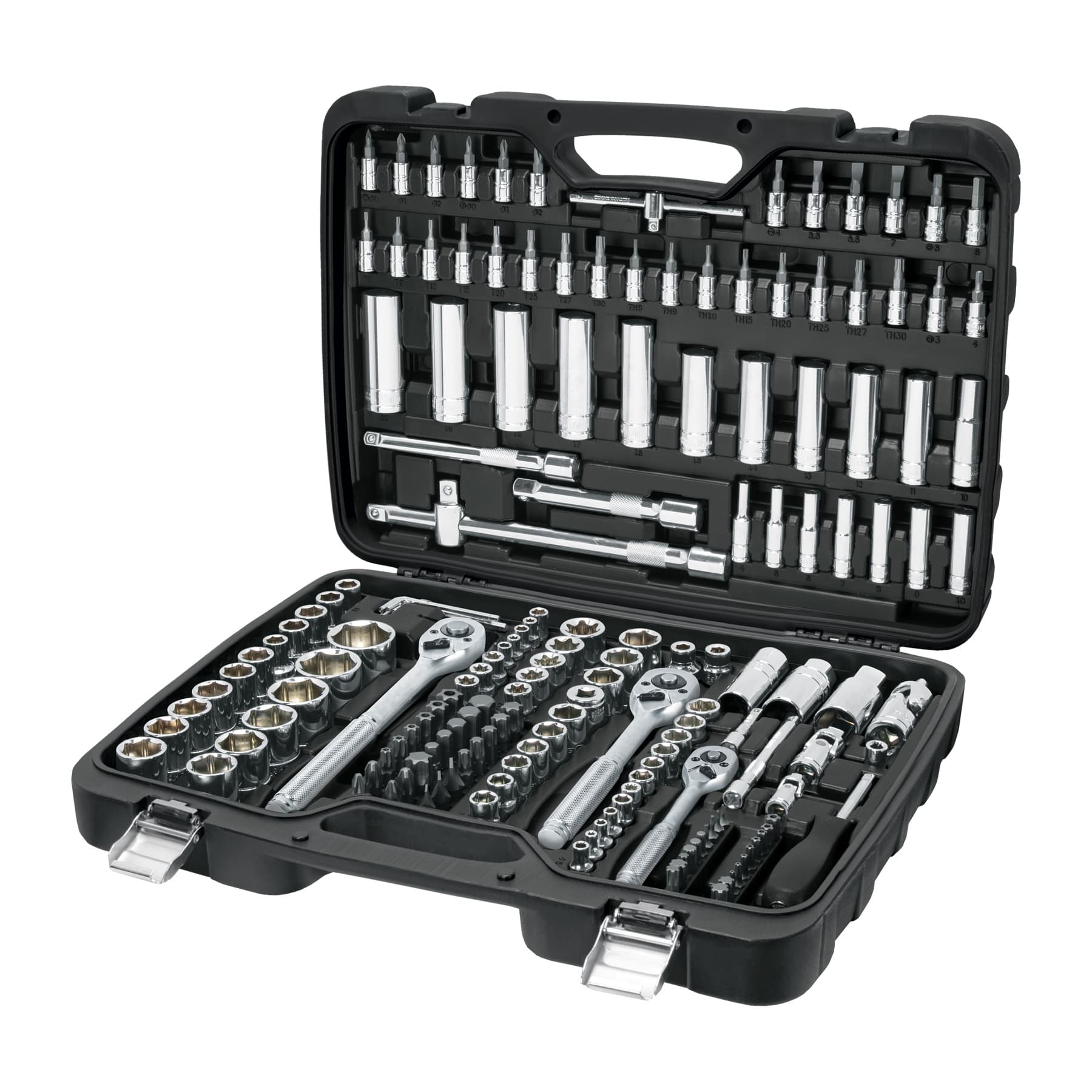 Truper JD-172P Juego de 172 herramientas 1/4", 3/8" y 1/2" std p/mecánico