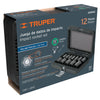 Juego de 12 Dados de Impacto 1/2" mm Truper JDI-1/2X12M