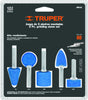 Truper JPM-5X Juego de 5 piedras montadas zanco 1/4', alto rendimiento